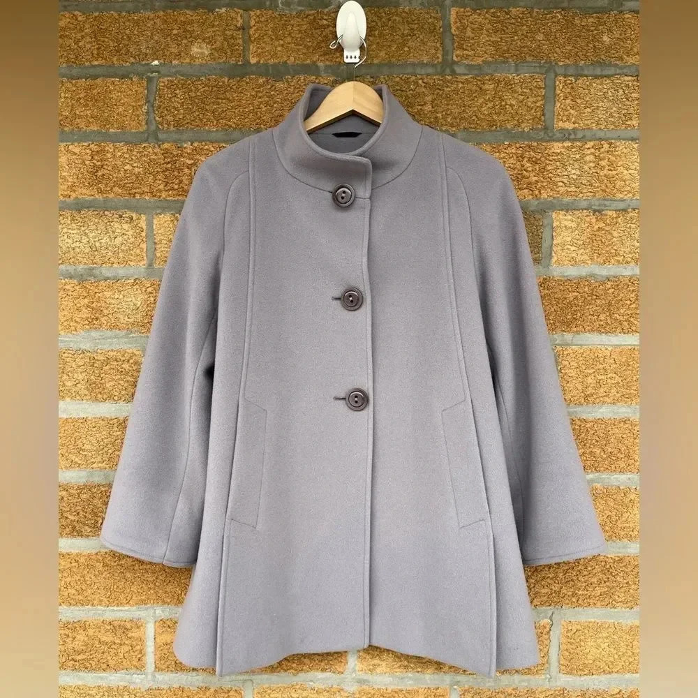 Cinzia Rocca Icons Gray Pea Coat